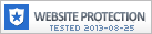 This Website Protection site seal is issued to app.websiteprotection.com. Copyright © 2012, all rights reserved. Website Protection Site Scanner protects this website from security threats.